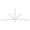 Ekena Millwork Alberta Architectural Grade PVC Gable Bracket, 108"W x 45"H x 2"D x 4"F, 10/12 Pitch GBP108X45X0204ALB00 - alternate 5
